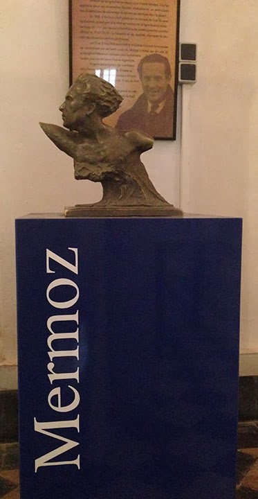 Bust of Jean Mermoz in the Jean Mermoz Museum, Saint Louis, Senegal